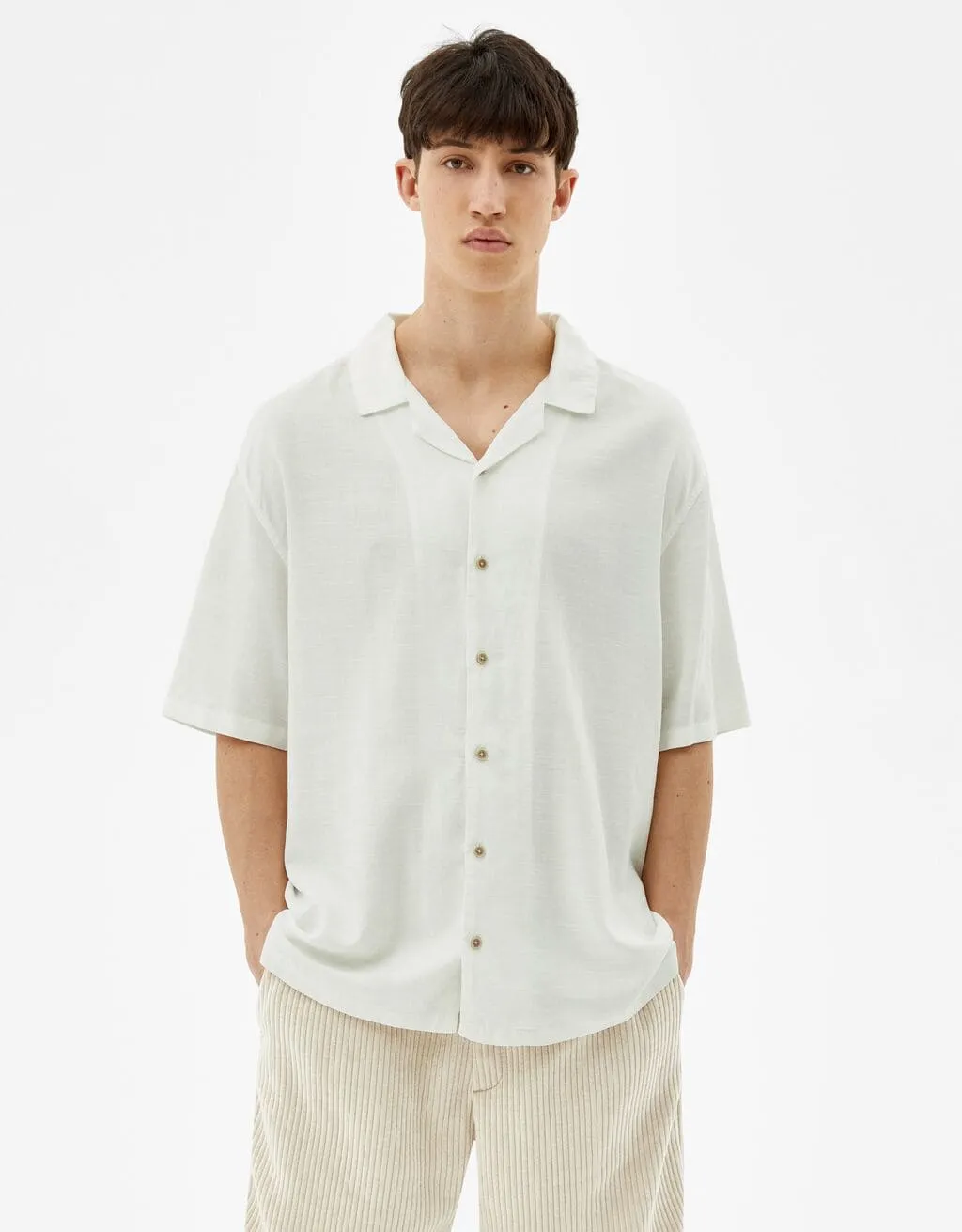 Kurzärmeliges Hemd im Relaxed Fit